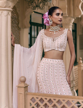 Pink gul kamalutsav lehenga set