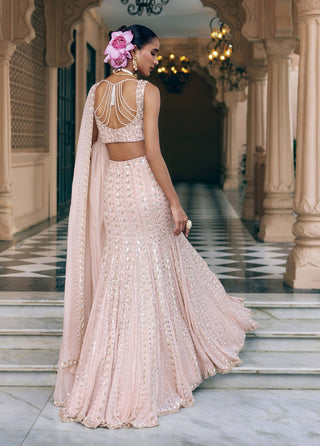 Pink gul kamalutsav lehenga set