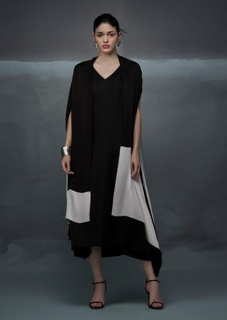 Black white rothko jacket and dress