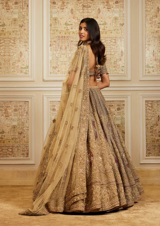 Nazeera gold lehenga set