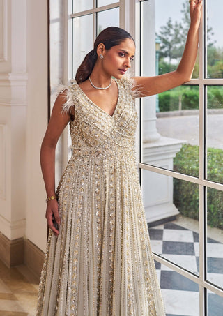 Glee gray gown