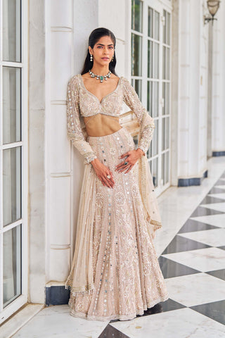 Harsh o ullas pink lehenga set