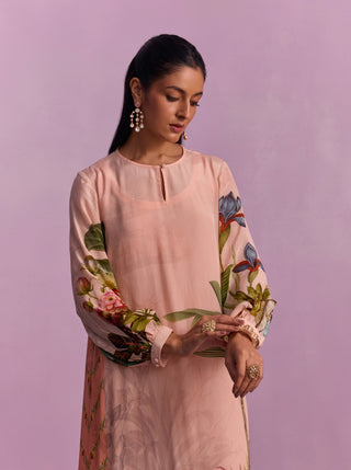 Aina Powder Pink Tunic by Kalista available on Indiaspopup.com