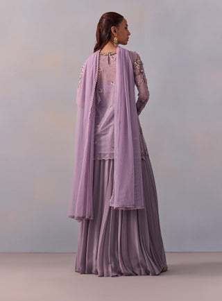 Fidah Lilac Sharara Set by Kalista available on Indiaspopup.com