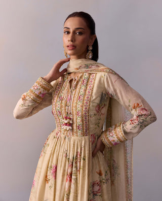 Ayesha ivory sharara set