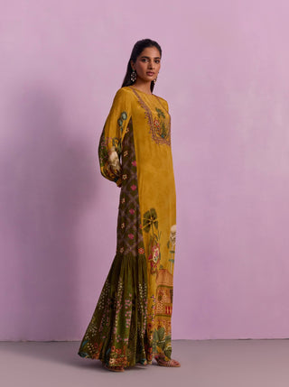 Naisa Mustard Tunic by Kalista available on Indiaspopup.com