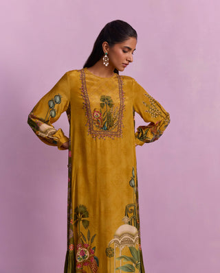 Naisa Mustard Tunic by Kalista available on Indiaspopup.com