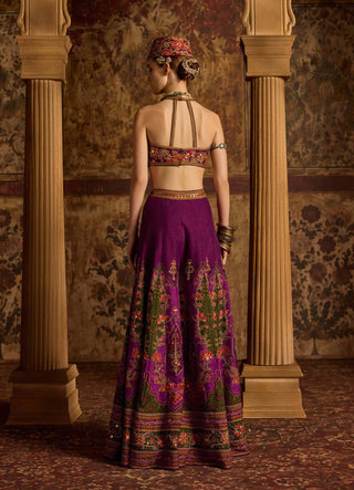 Arika violet sharara with blouse