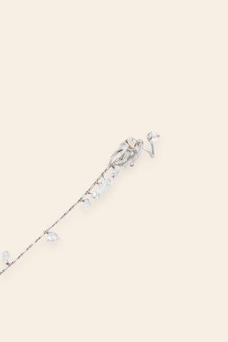 Seanymph chain veil silver rings