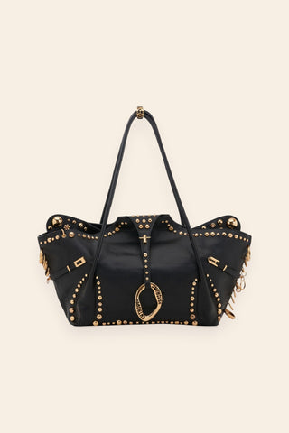 Black rebel tote bag