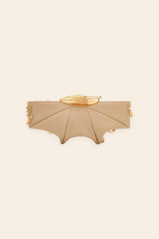 Koko champagne sand embellished klutch