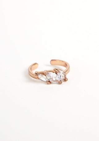 Outhouse-Rose Gold Mule Marquis Midi Ring-INDIASPOPUP.COM