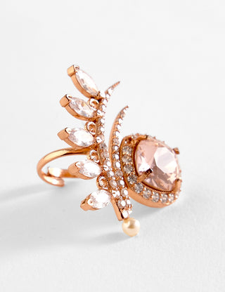 Outhouse-Rose Gold Seine Ring-INDIASPOPUP.COM