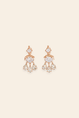 Leapord crystal drop earrings