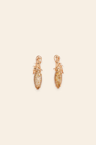 Wild coral majesty earrings