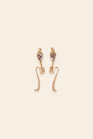 Temptress leopard statement earrings
