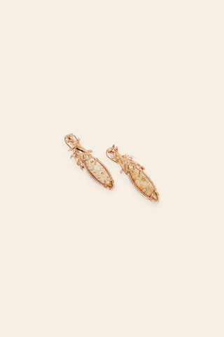 Wild coral majesty earrings