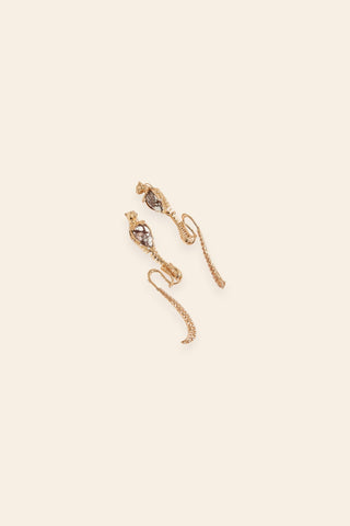 Temptress leopard statement earrings