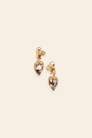 Temptress leopard earrings