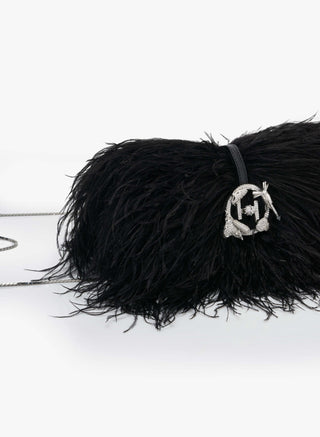 Caviar Black Scarlet Midi Bag by Outhouse available on Indiaspopup.com