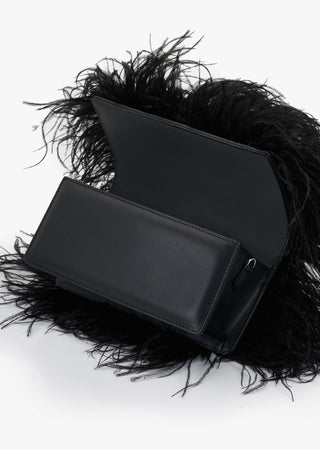 Caviar Black Scarlet Midi Bag by Outhouse available on Indiaspopup.com