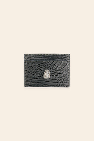 Koko croc grey card holder