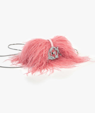 Ostrich Pink Scarlet Minivet Bag by Outhouse available on Indiaspopup.com