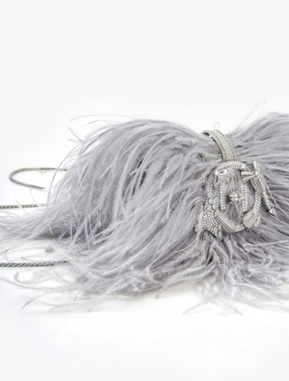 Silver Gray Scarlet Minivet Bag by Outhouse available on Indiaspopup.com