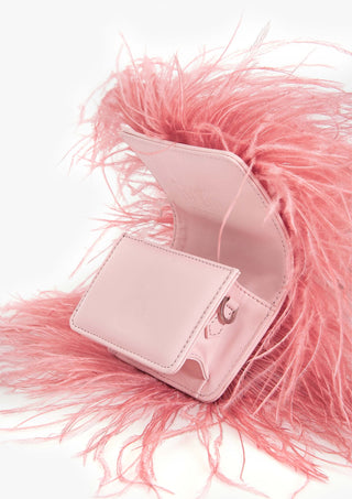 Ostrich Pink Scarlet Minivet Bag by Outhouse available on Indiaspopup.com
