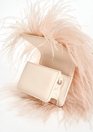 Pearl Pink Scarlet Minivet Bag by Outhouse available on Indiaspopup.com