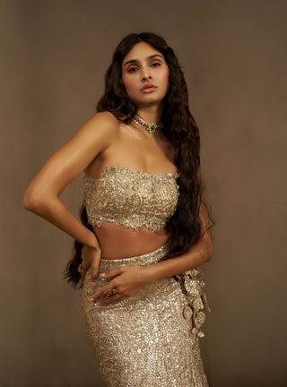 Camellia mermaid lehenga set