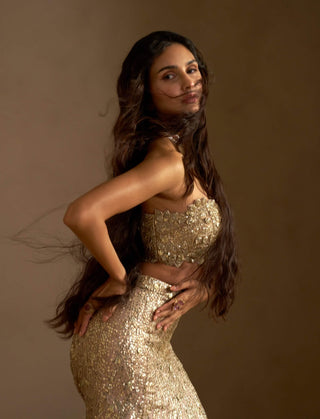 Camellia mermaid lehenga set