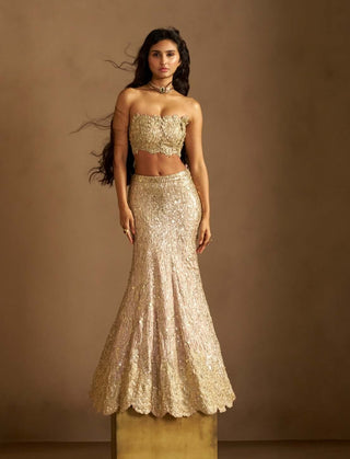 Camellia mermaid lehenga set