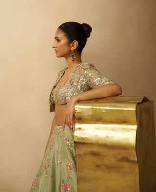 Meadow muse lehenga set