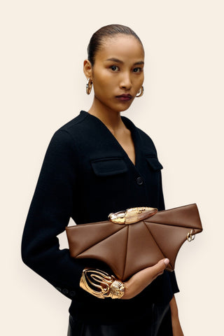 Koko mocha brown klutch