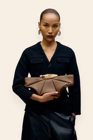 Koko mocha brown klutch