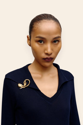 Koko jewelled ear brooch