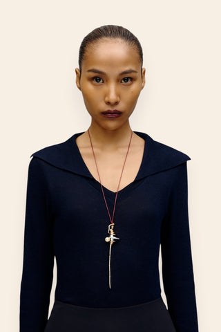 Seanymph crestfall cord necklace