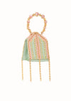 Papa Don'T Preach By Shubhika-Mint Embellished Mini Bag-INDIASPOPUP.COM