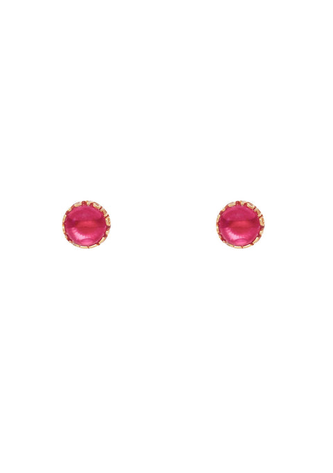Papa Don'T Preach By Shubhika-Signature Ruby Toned Studs-INDIASPOPUP.COM