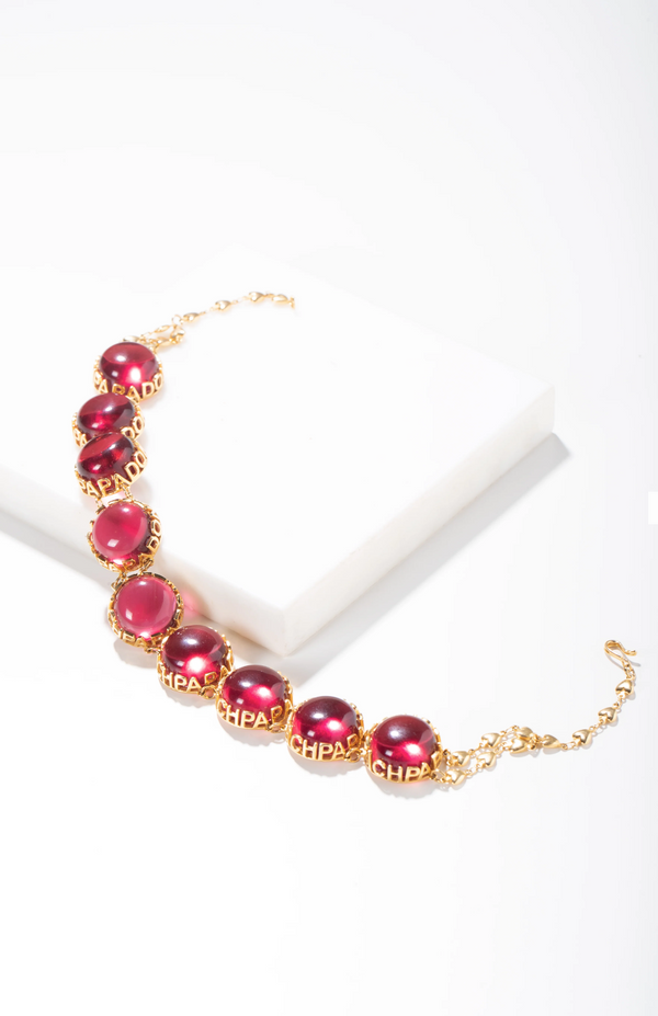Papa Don'T Preach By Shubhika-Signature Ruby Toned Choker-INDIASPOPUP.COM