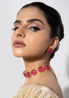 Papa Don'T Preach By Shubhika-Signature Ruby Toned Studs-INDIASPOPUP.COM