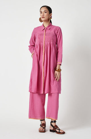 Payal Pratap-Dianthus Pink Tunic And Pants-INDIASPOPUP.COM