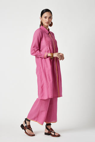 Payal Pratap-Dianthus Pink Tunic And Pants-INDIASPOPUP.COM
