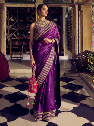 Baingani classic baigani sari and blouse