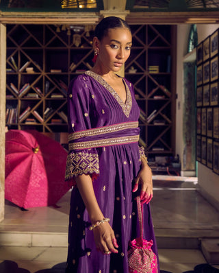 Baingani alia choga kurta set