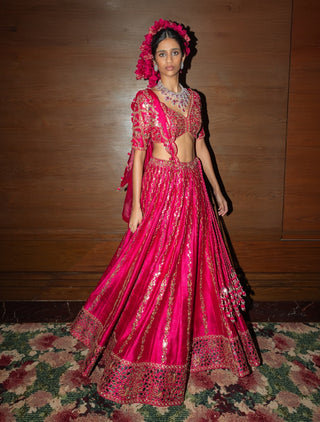 Raspberry Pink Lehenga Set