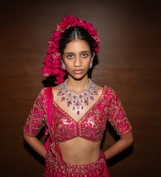 Raspberry Pink Lehenga Set