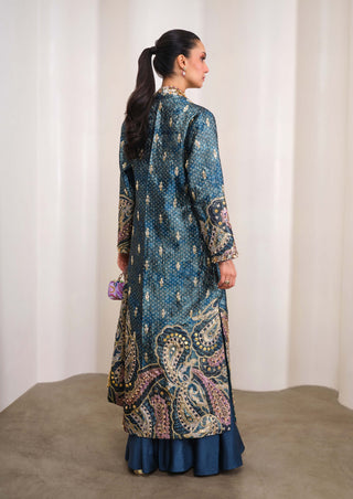 Midnight Power Move Jacket With Flared Pant Set