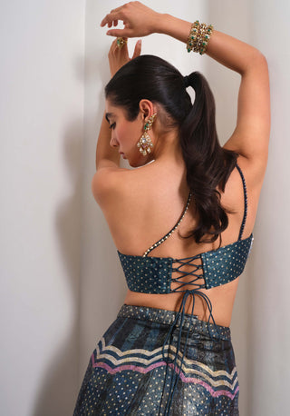 Midnight Paisley Muse Pants With Blouse